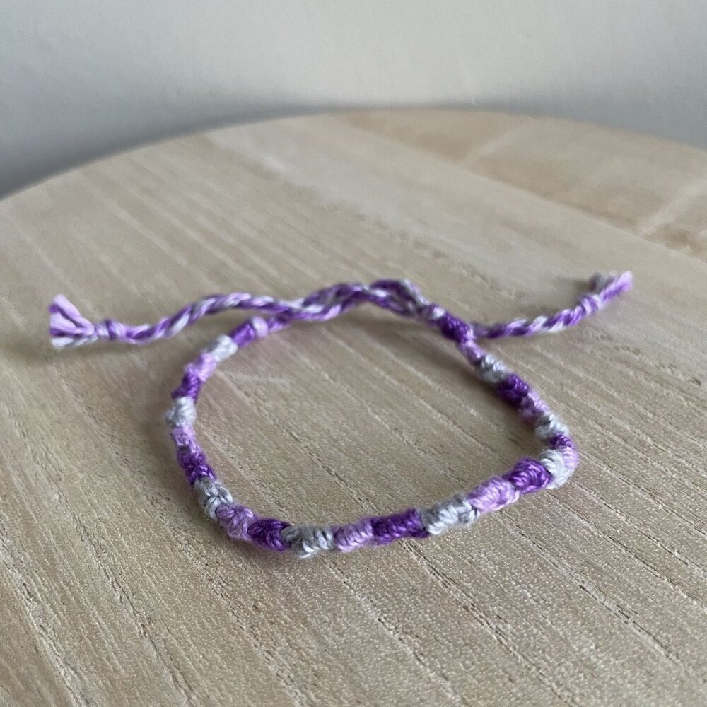 Nomi Bracelet, anklet, trendy, comfortable, tie, embroidery thread, woven, gift,
